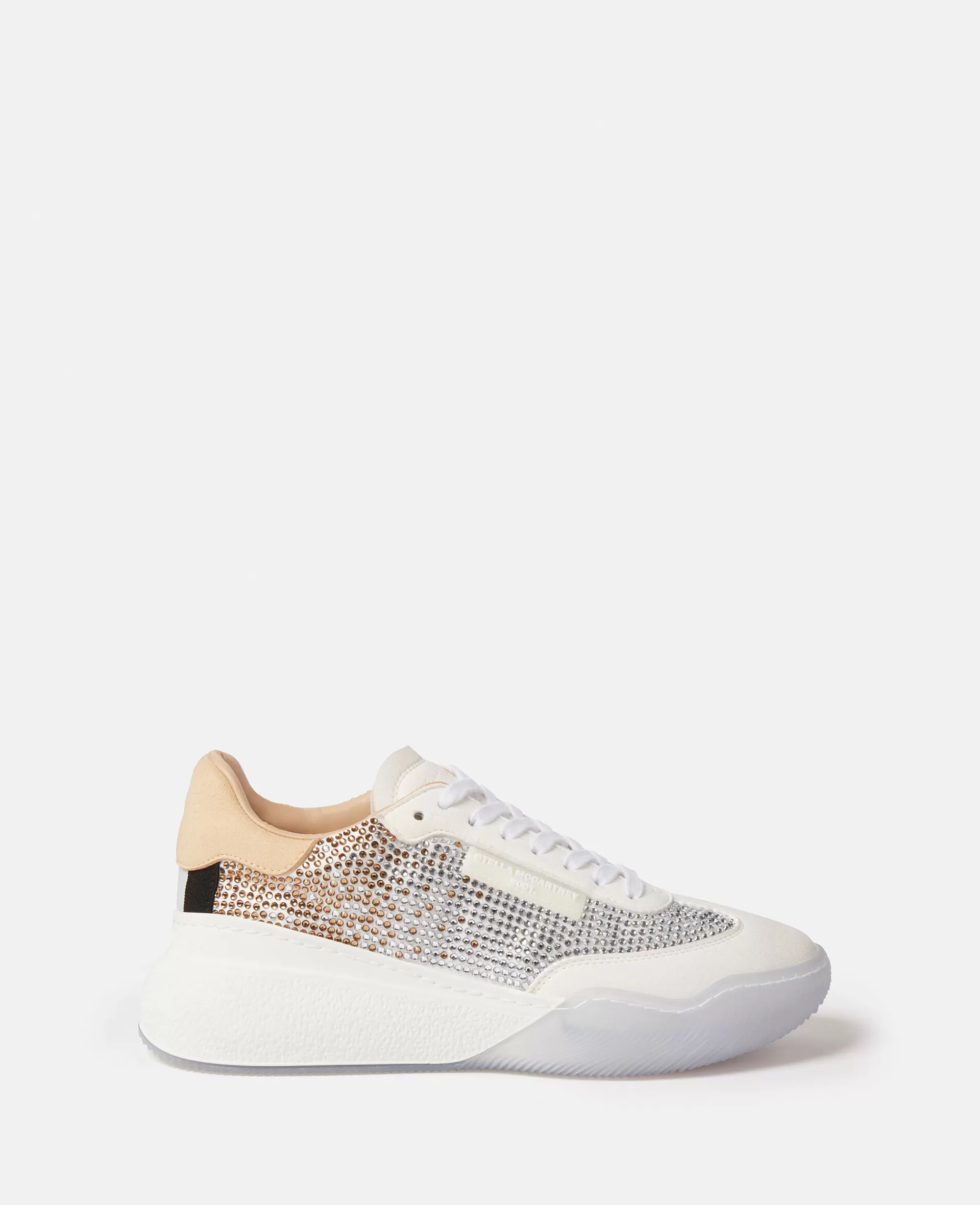 Donna Stella McCartney Sneakers>Scarpe Da Ginnastica Con Lacci E Cristallo Degrade Loop