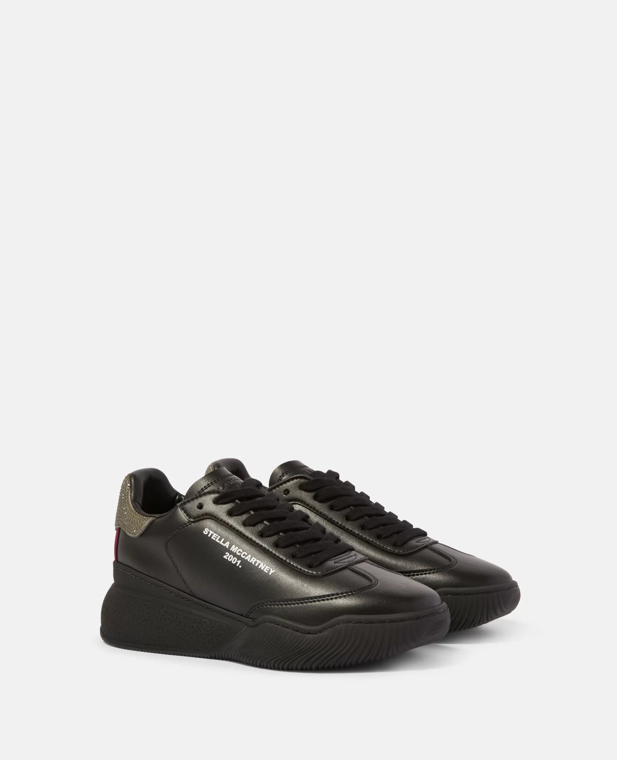 Donna Stella McCartney Sneakers>Scarpe Da Ginnastica Stringate Loop Con Cristalli Effetto Diamante