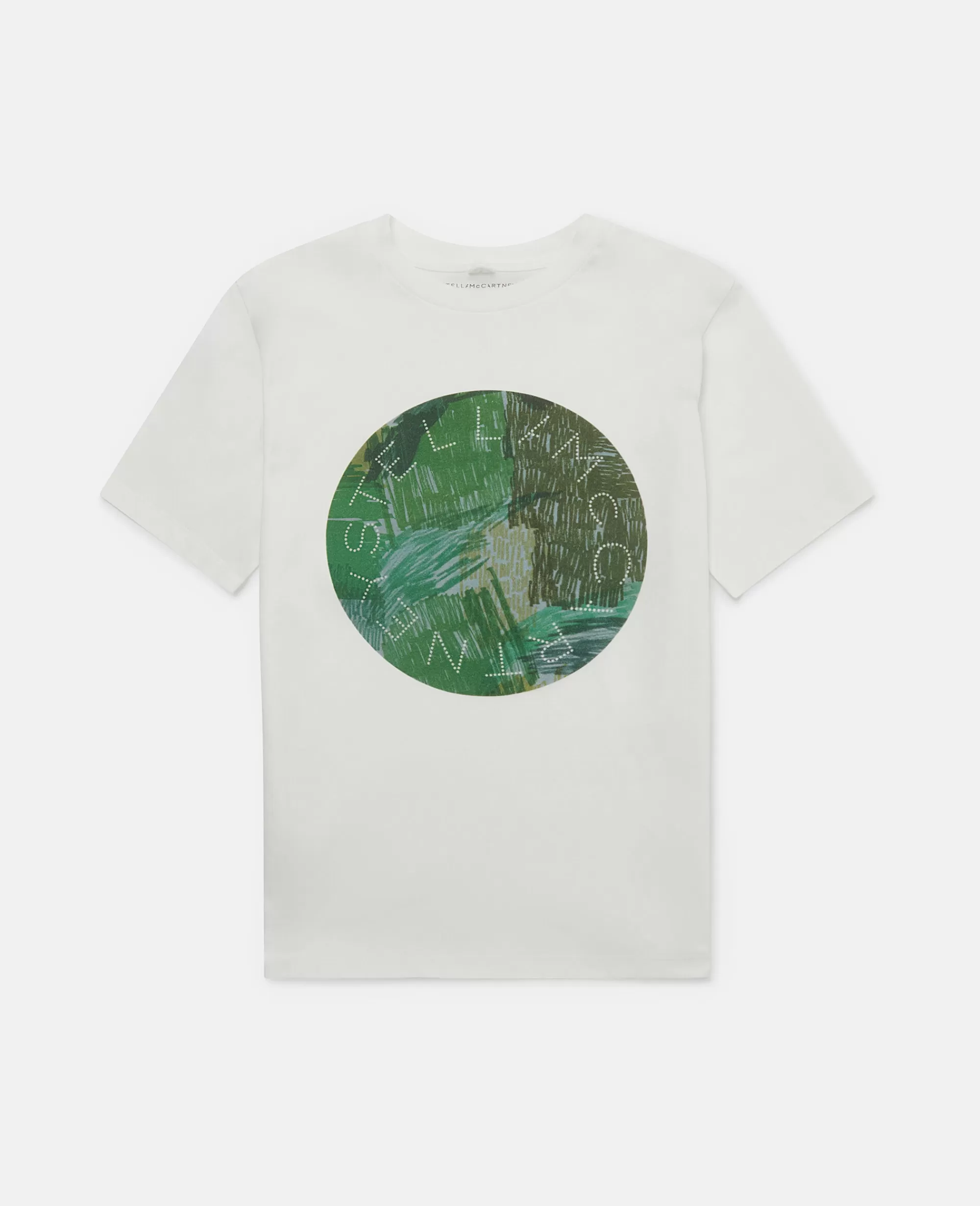 Bambini Stella McCartney T-Shirt>Scribble Print Logo Disc T-Shirt