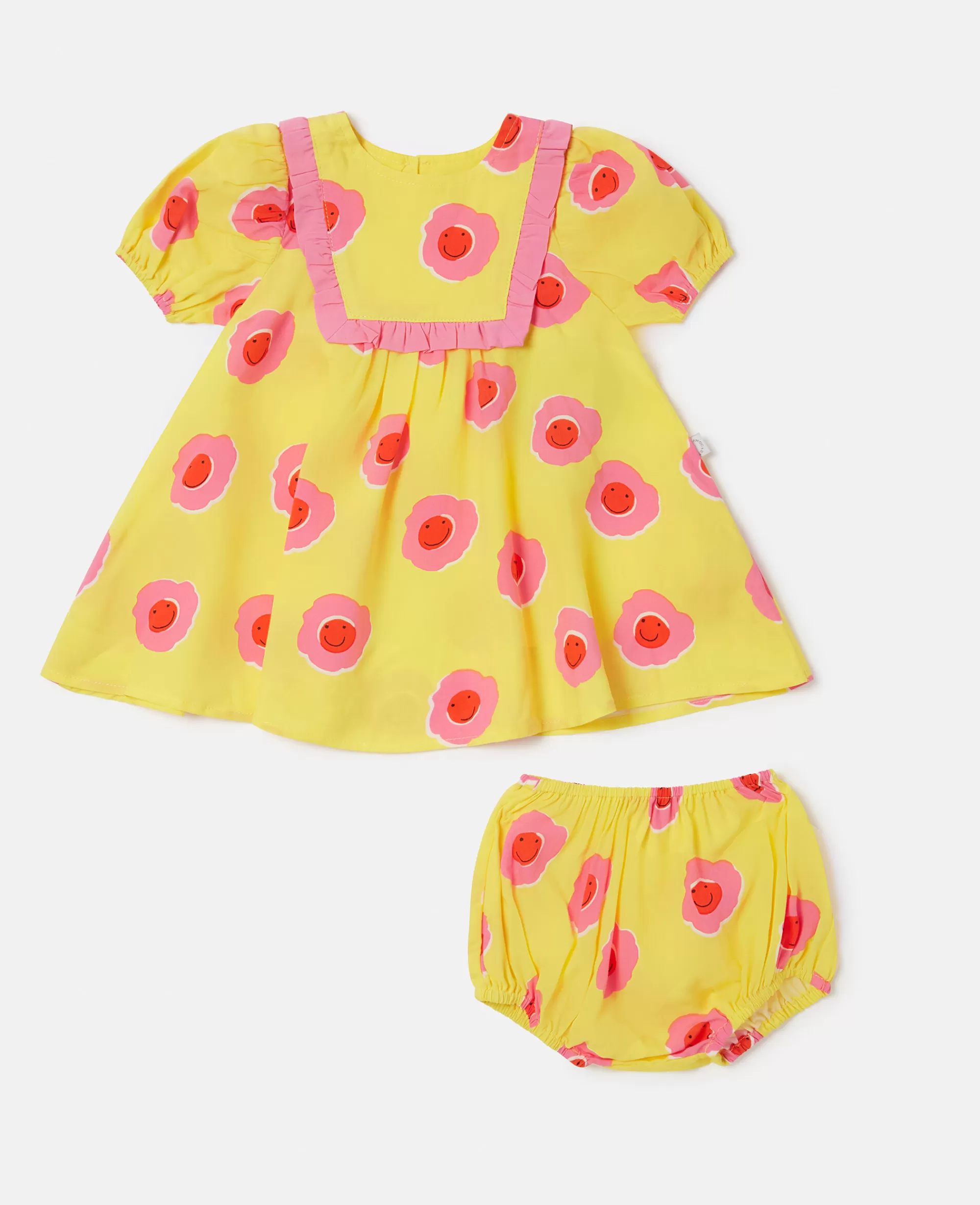 Bambini Stella McCartney Vestiti E Tutine>Set Vestitino E Bloomer Con Stampa Fiore Grafico