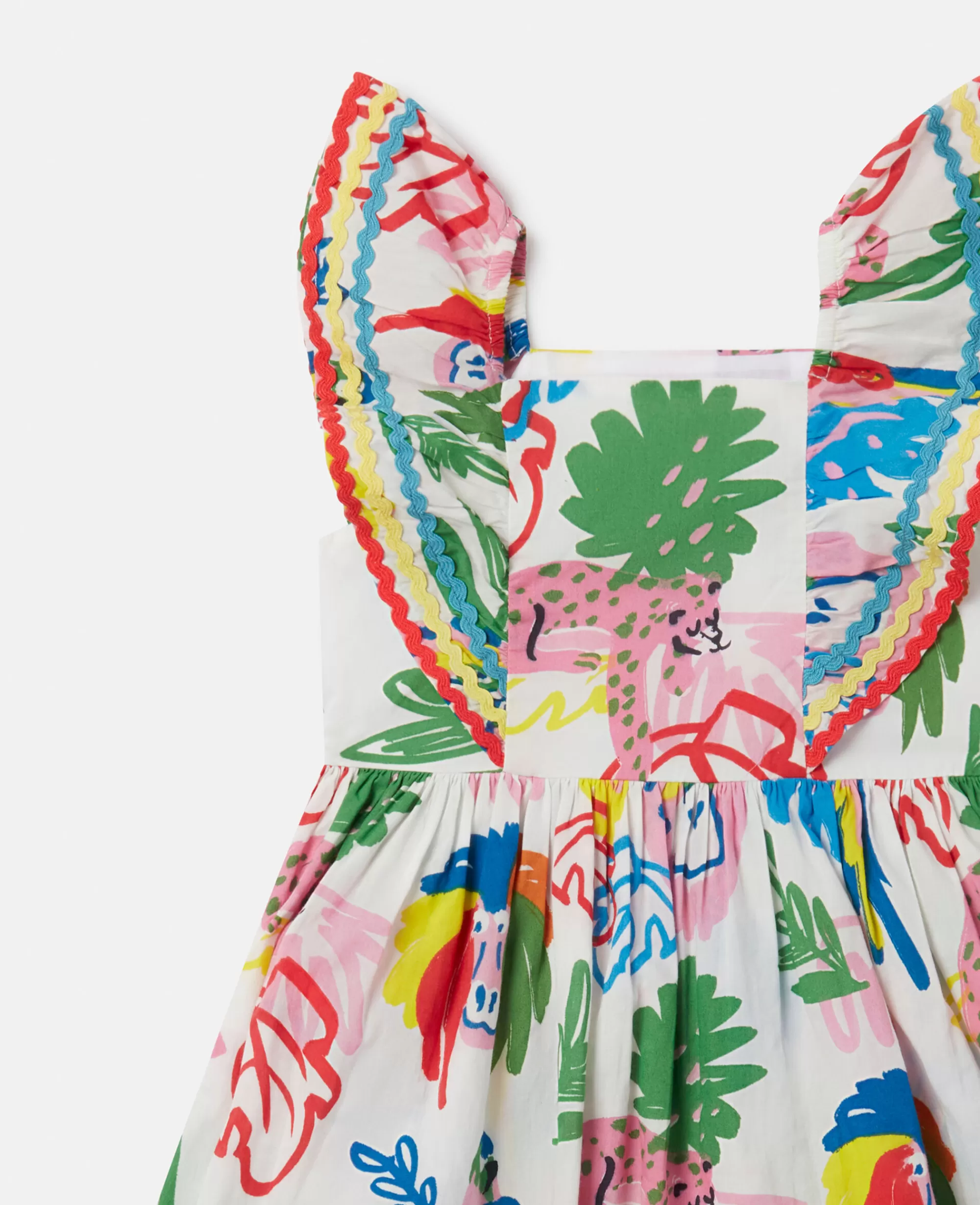 Bambini Stella McCartney Vestiti E Tutine>Set Vestitino E Bloomer Con Stampa Giungla