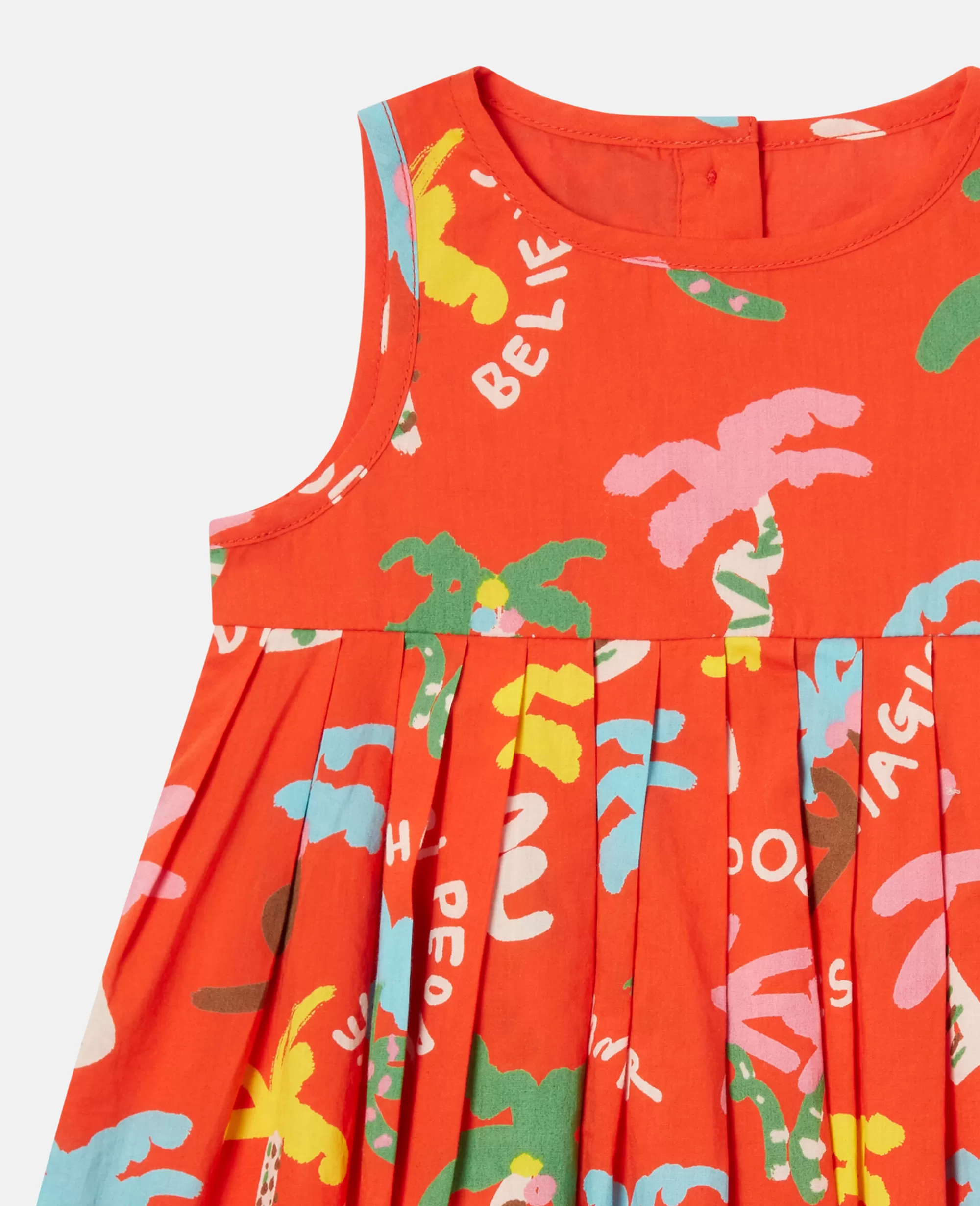 Bambini Stella McCartney Vestiti E Tutine>Set Vestitino E Bloomer Con Stampa Palma