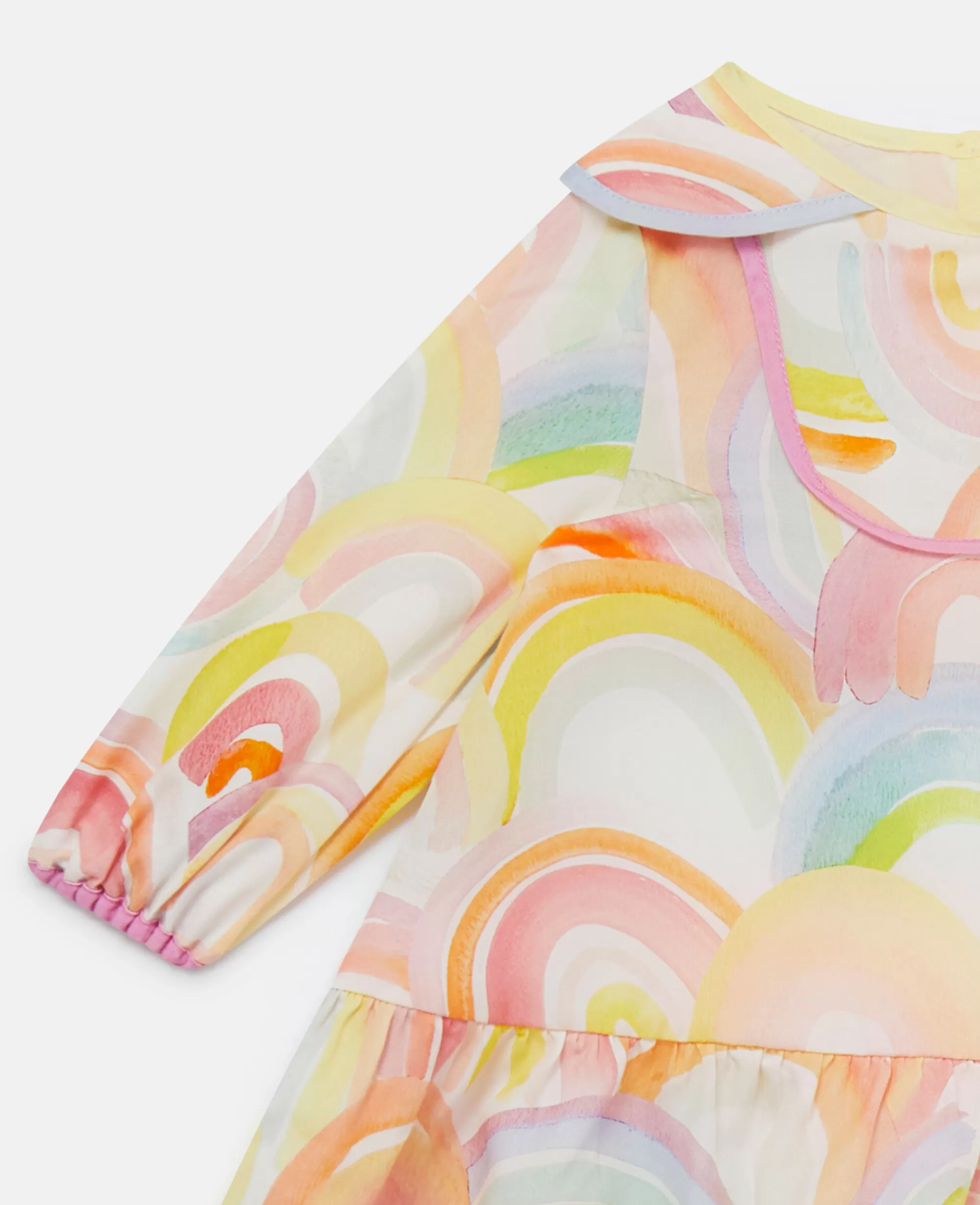 Bambini Stella McCartney Vestiti E Tutine>Set Vestito E Bloomer Con Stampa Arcobaleno Acquerello