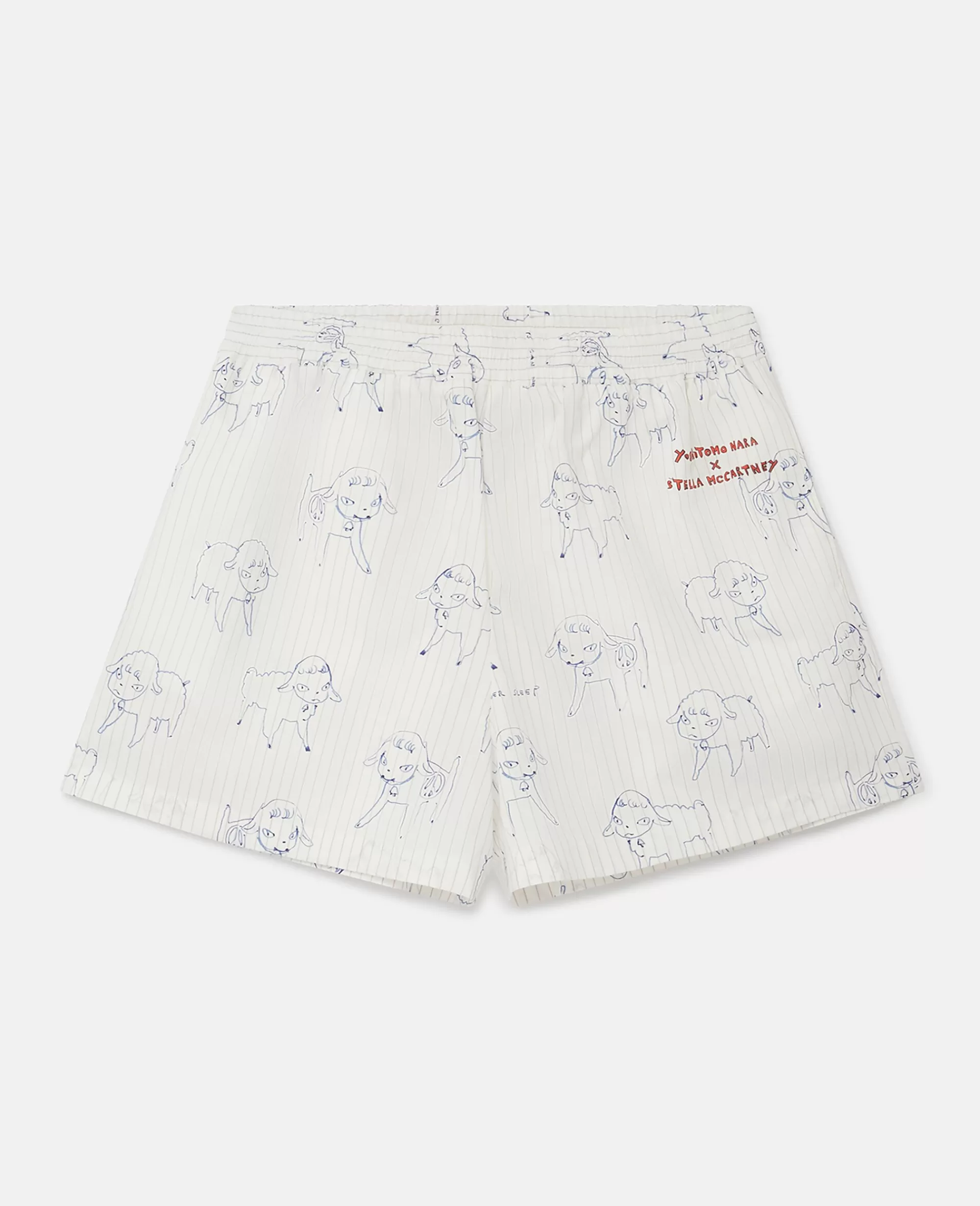 Unisex Stella McCartney Pantaloni E Shorts>Short Con Stampa Sheep Can Never Sleep