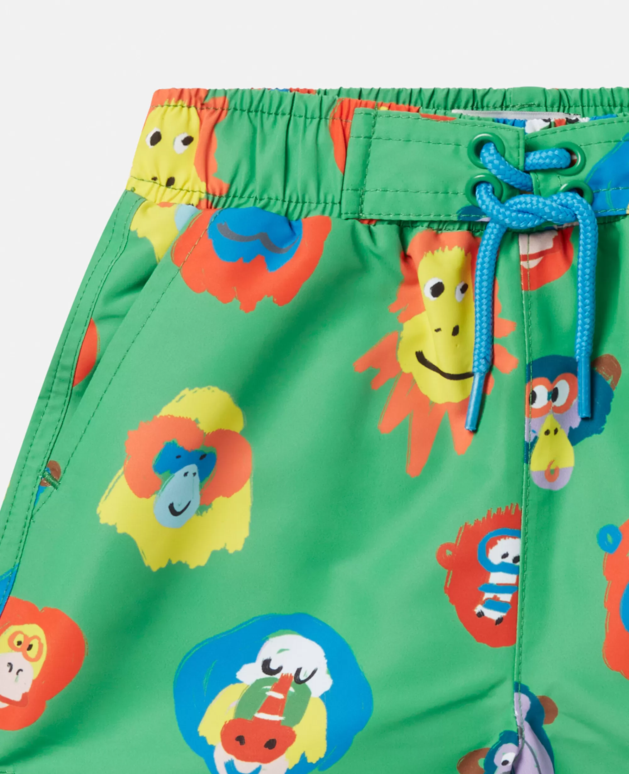 Bambini Stella McCartney Bimbo>Shorts Da Mare Con Stampa Scimmia