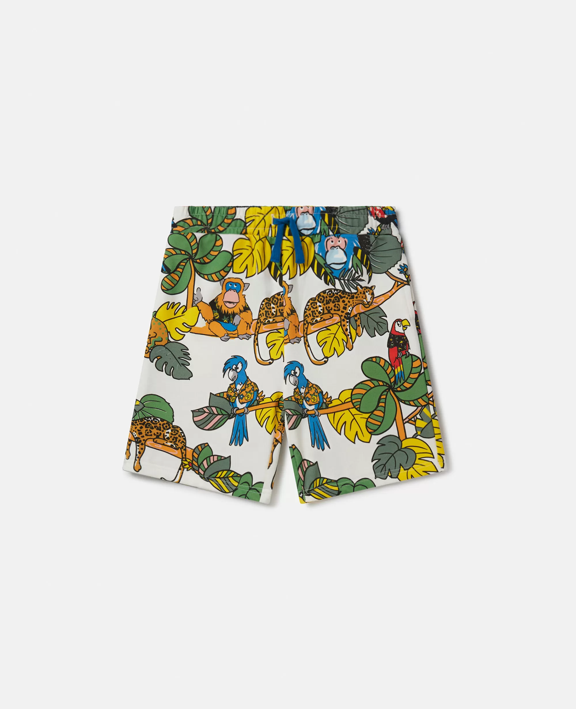 Bambini Stella McCartney Pantaloni E Shorts>Shorts Morbidi Con Stampa Giungla