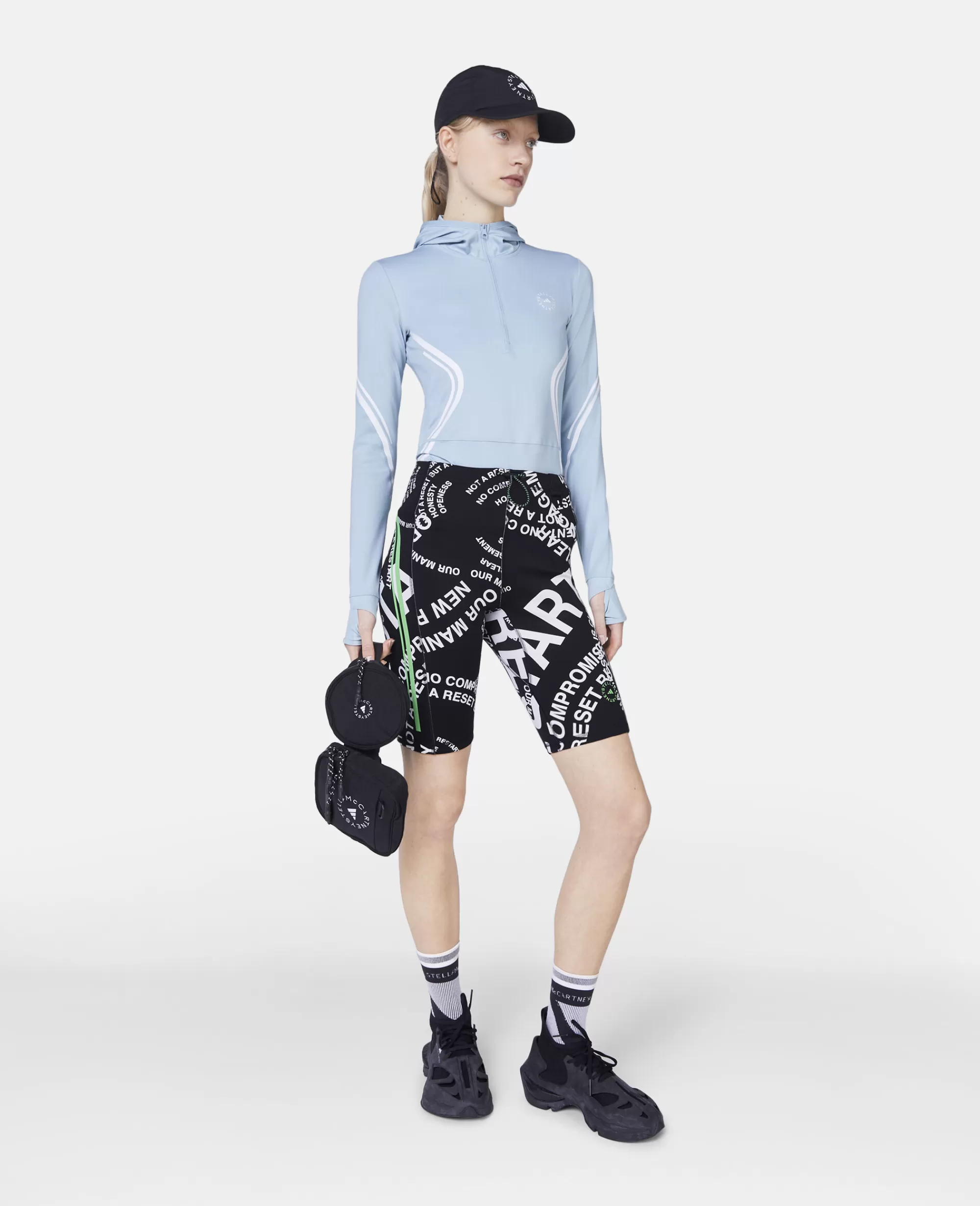 Unisex Stella McCartney Pantaloni Da Jogging E Tuta>Shorts Scuba Con Stampa A Lettere Truecasuals