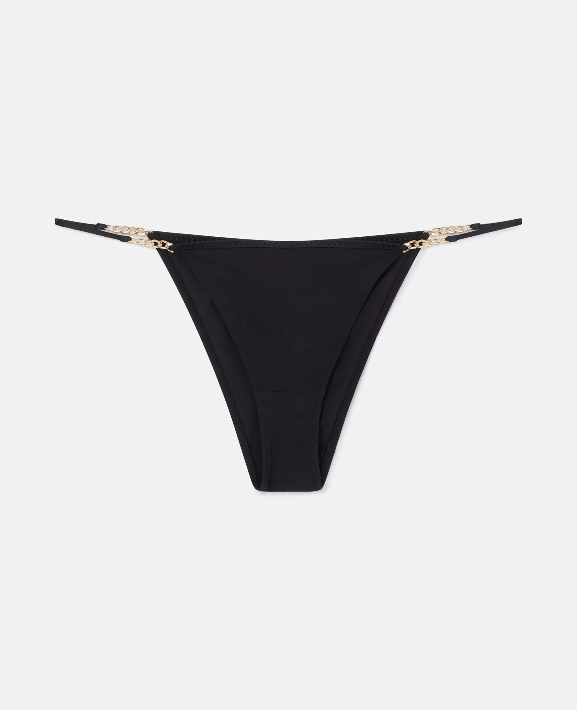 Donna Stella McCartney Costumi Da Bagno>Slip Bikini In Chiffon Stretch Con Catena Iconica