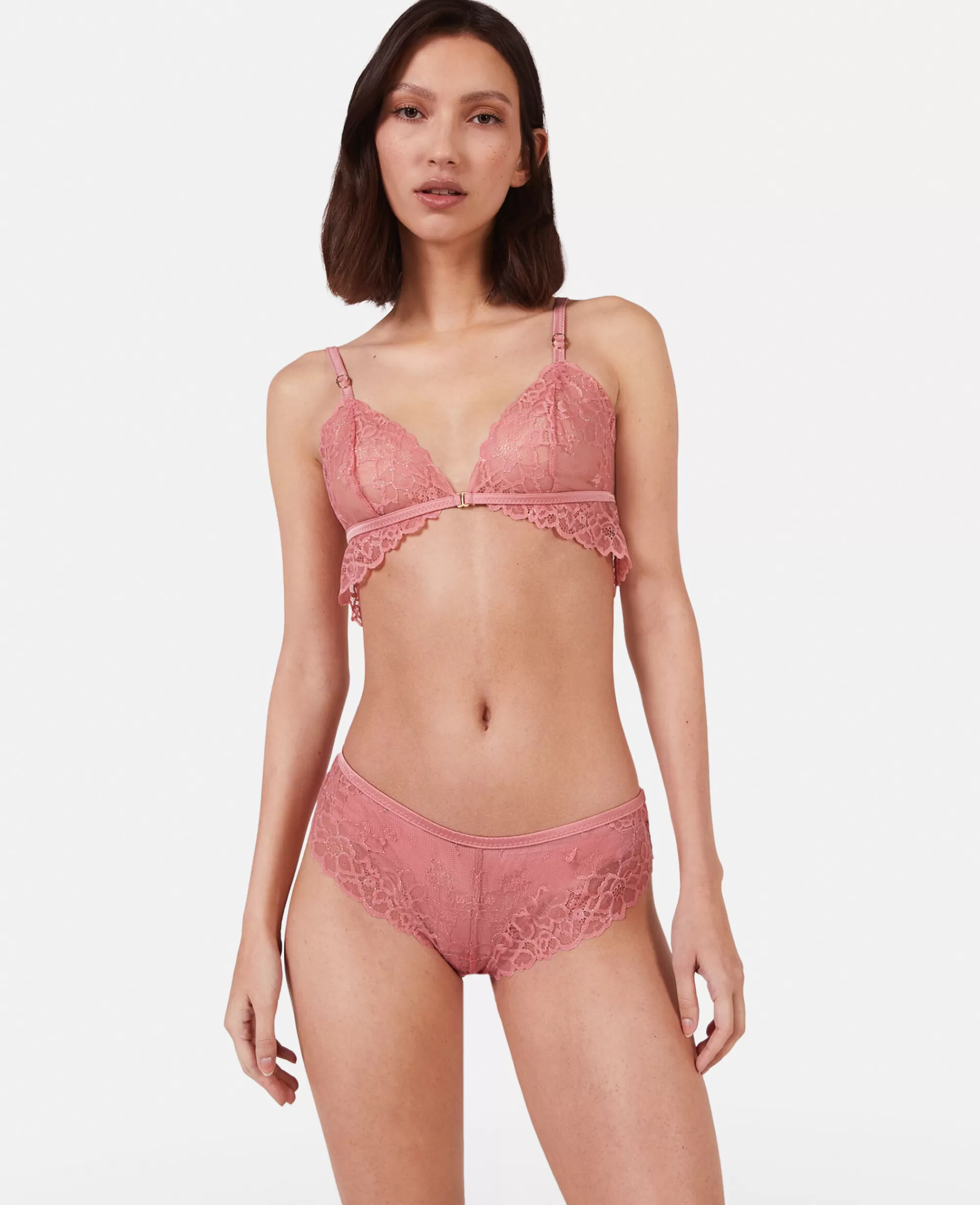 Donna Stella McCartney Lingerie E Sleepwear>Slip In Pizzo Con Finiture In Seta