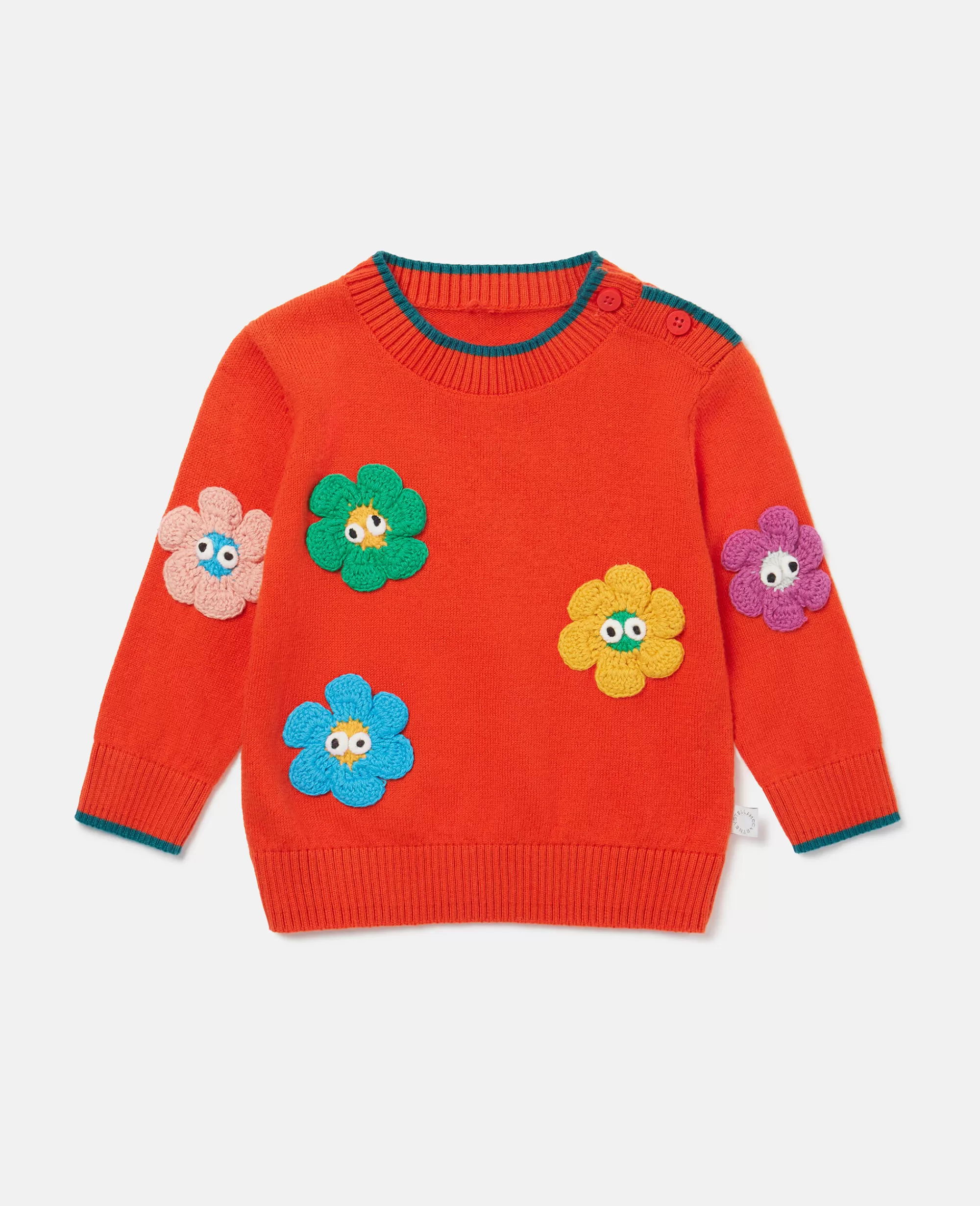 Bambini Stella McCartney Bimba>Smiley Flower Applique Jumper