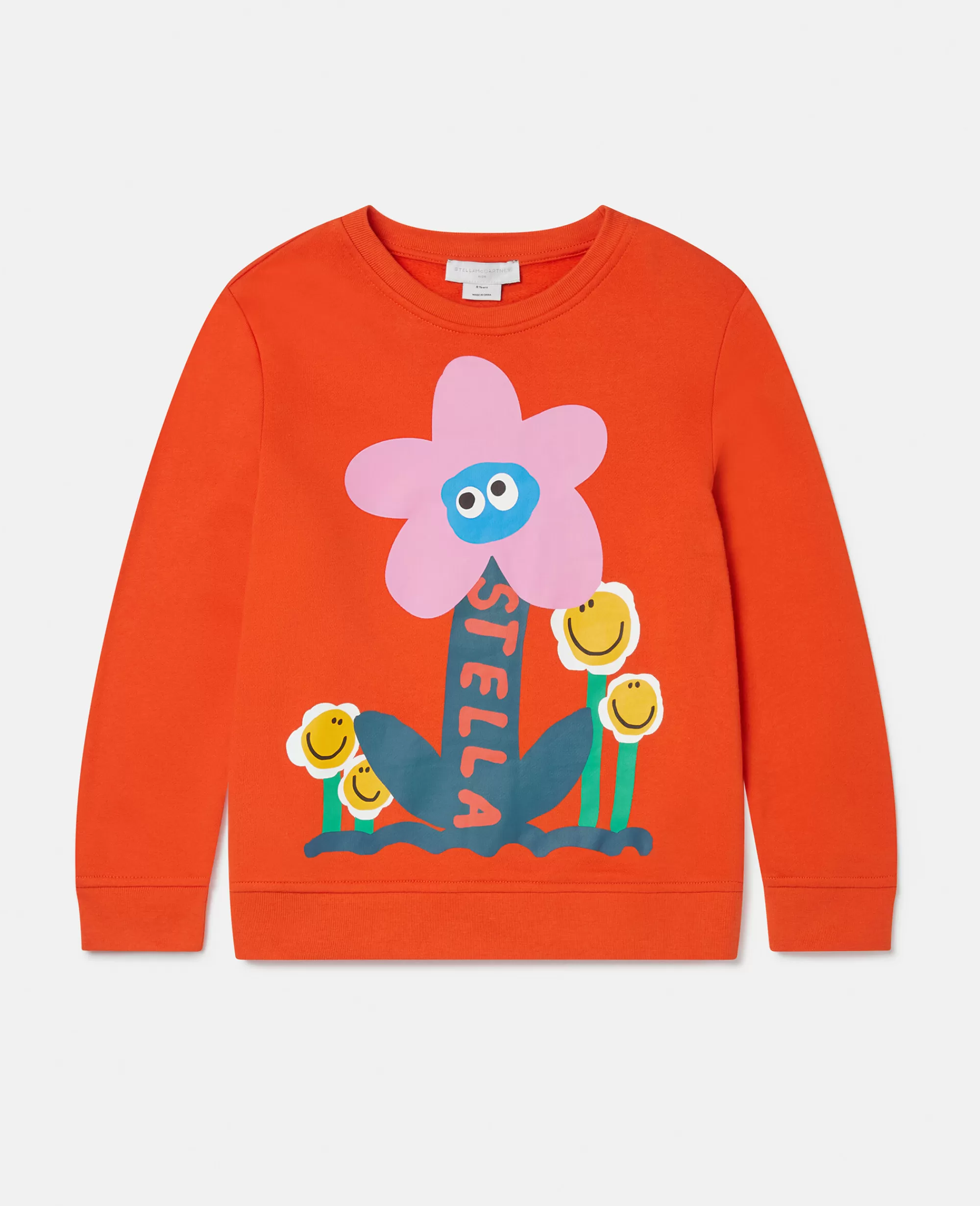 Bambini Stella McCartney T-Shirt>Smiley Flower Motif Sweatshirt