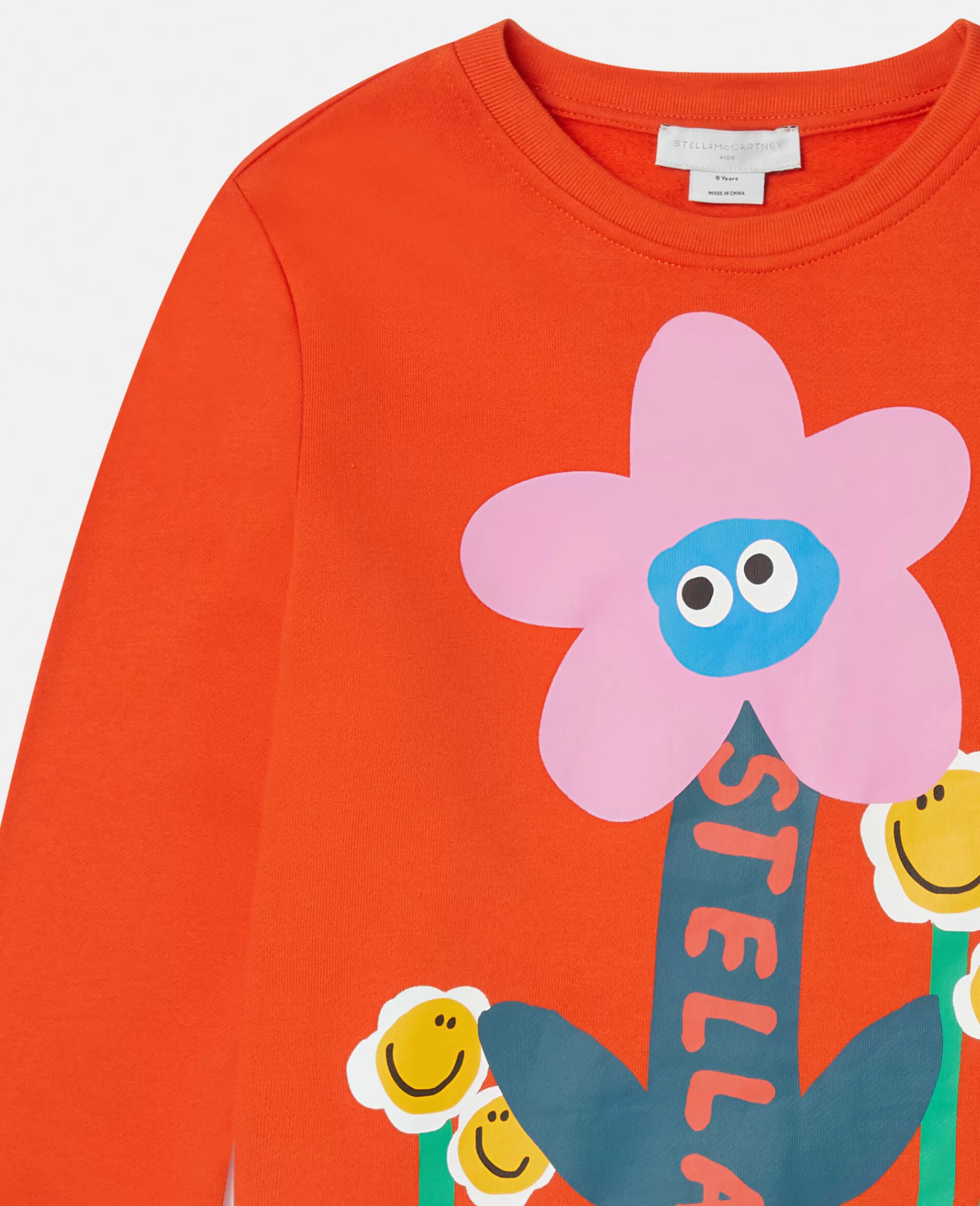 Bambini Stella McCartney T-Shirt>Smiley Flower Motif Sweatshirt