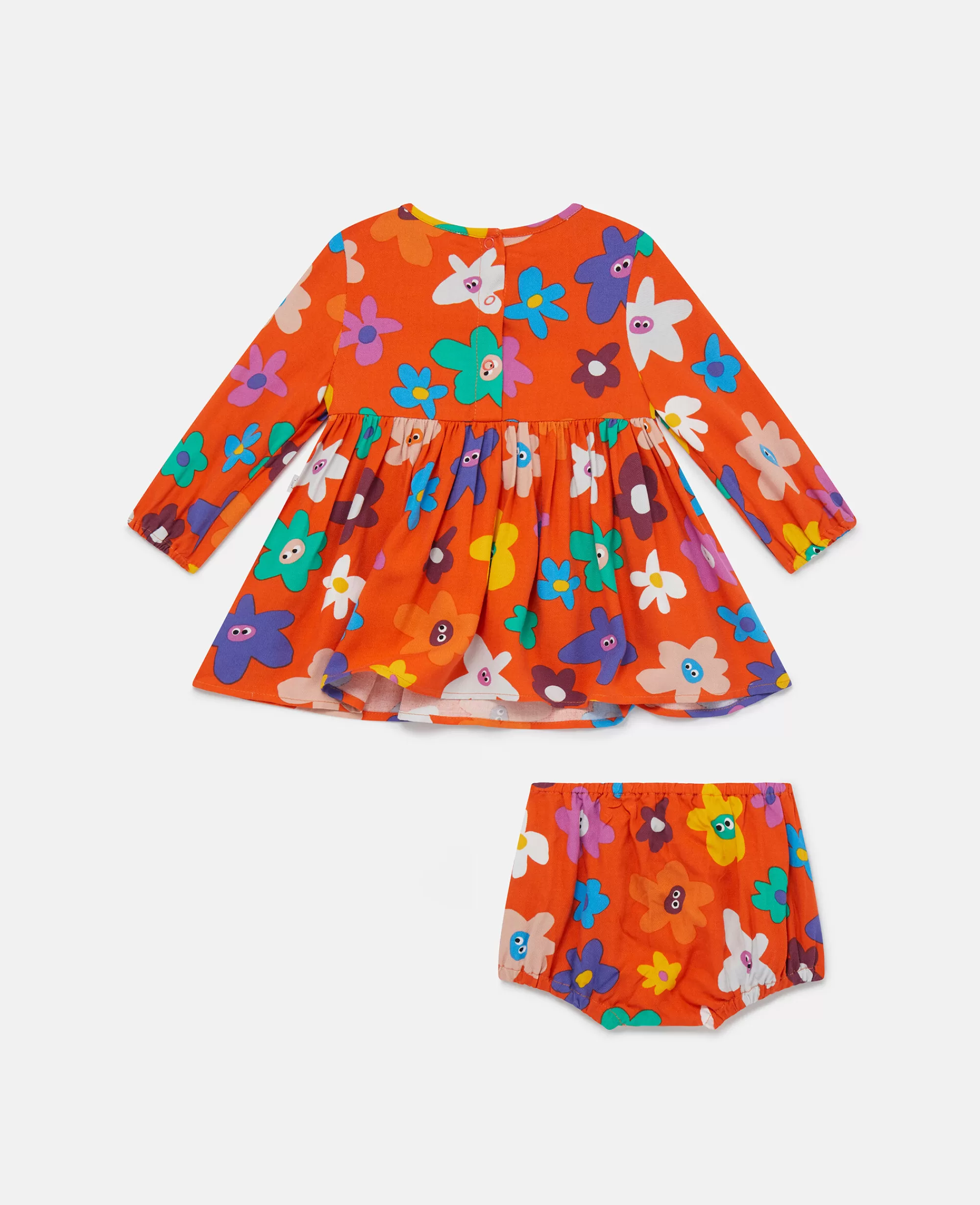 Bambini Stella McCartney Bimba>Smiley Flower Print Dress And Bloomers Set