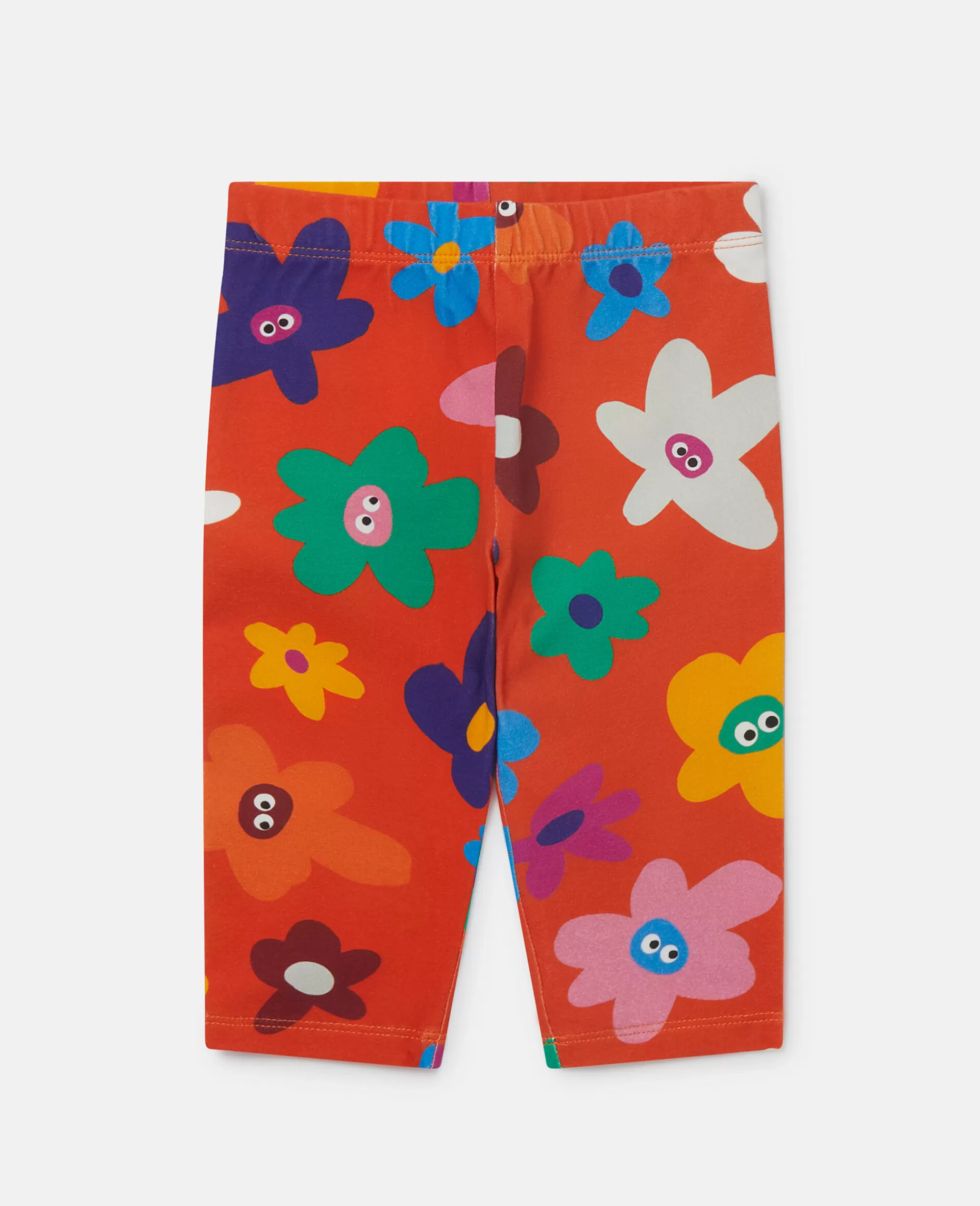 Bambini Stella McCartney Pantaloni E Shorts>Smiley Flower Print Leggings