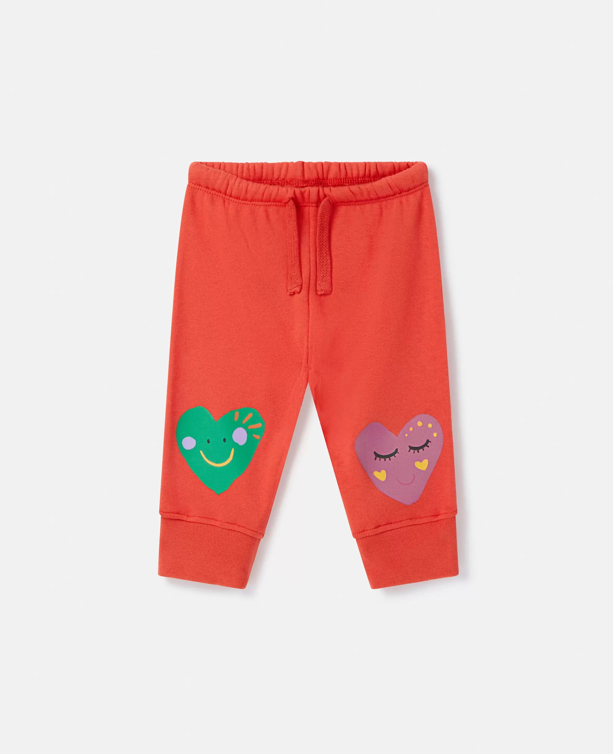 Bambini Stella McCartney Pantaloni E Shorts>Smiley Heart Knee Patch Joggers