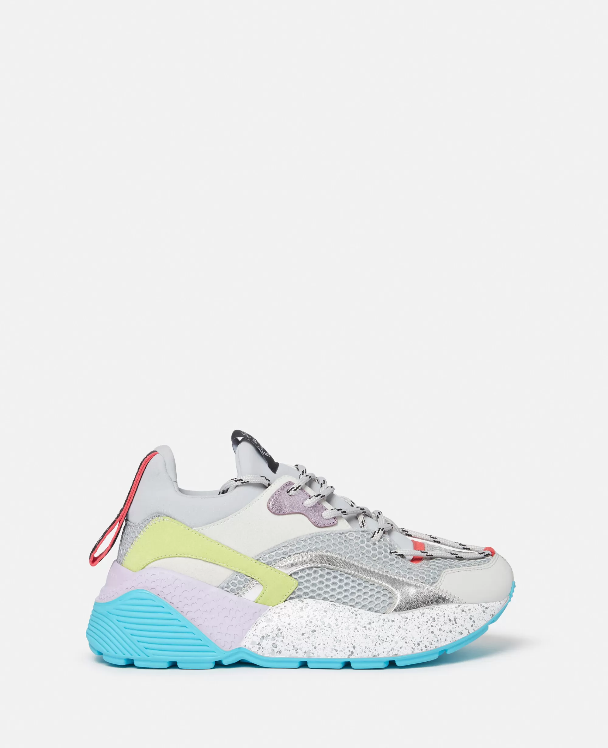 Donna Stella McCartney Sneakers>Sneakers In Alter Suede A Blocchi Di Colori Eclypse