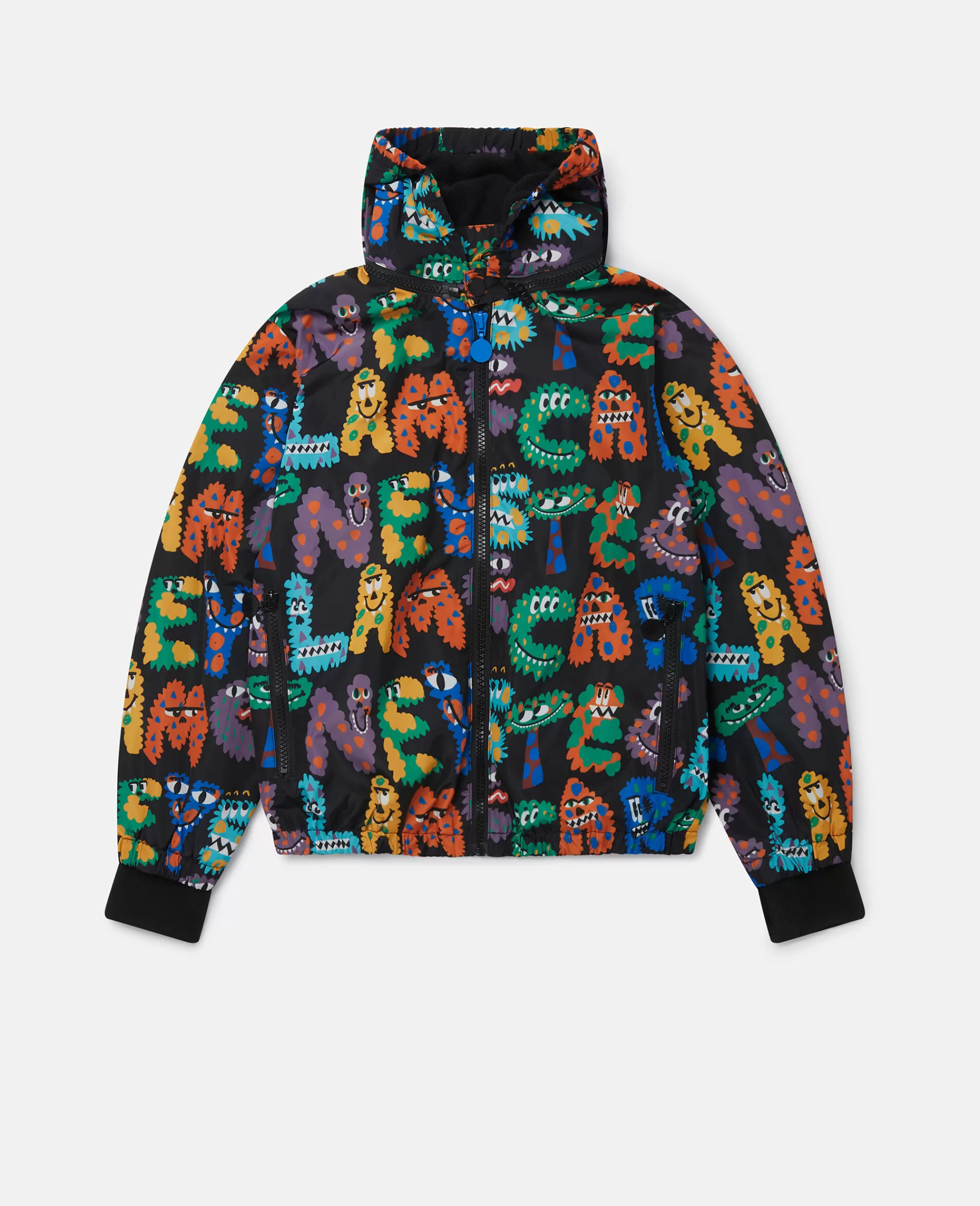 Bambini Stella McCartney Capispalla>Stella Monster Logo Print Zip Hoodie