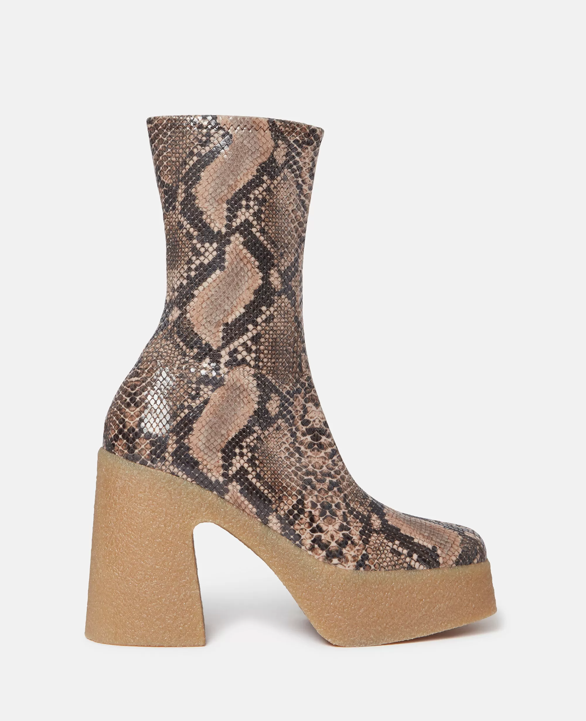 Donna Stella McCartney Zeppe>Stivaletti Con Zeppa In Alter Python Skyla