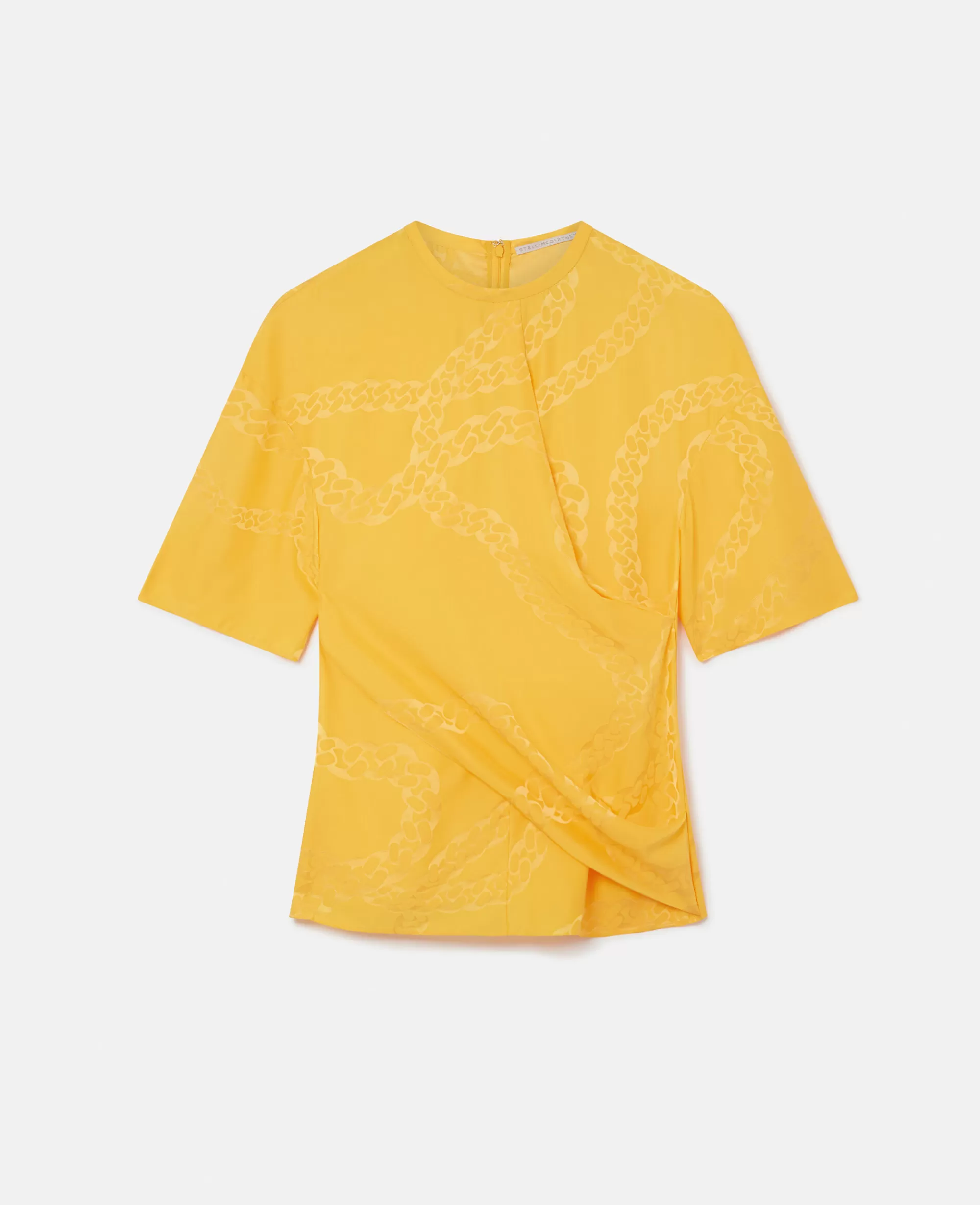 Donna Stella McCartney Camicie E Top>Top A Portafoglio In Seta Jacquard Con Catena Falabella