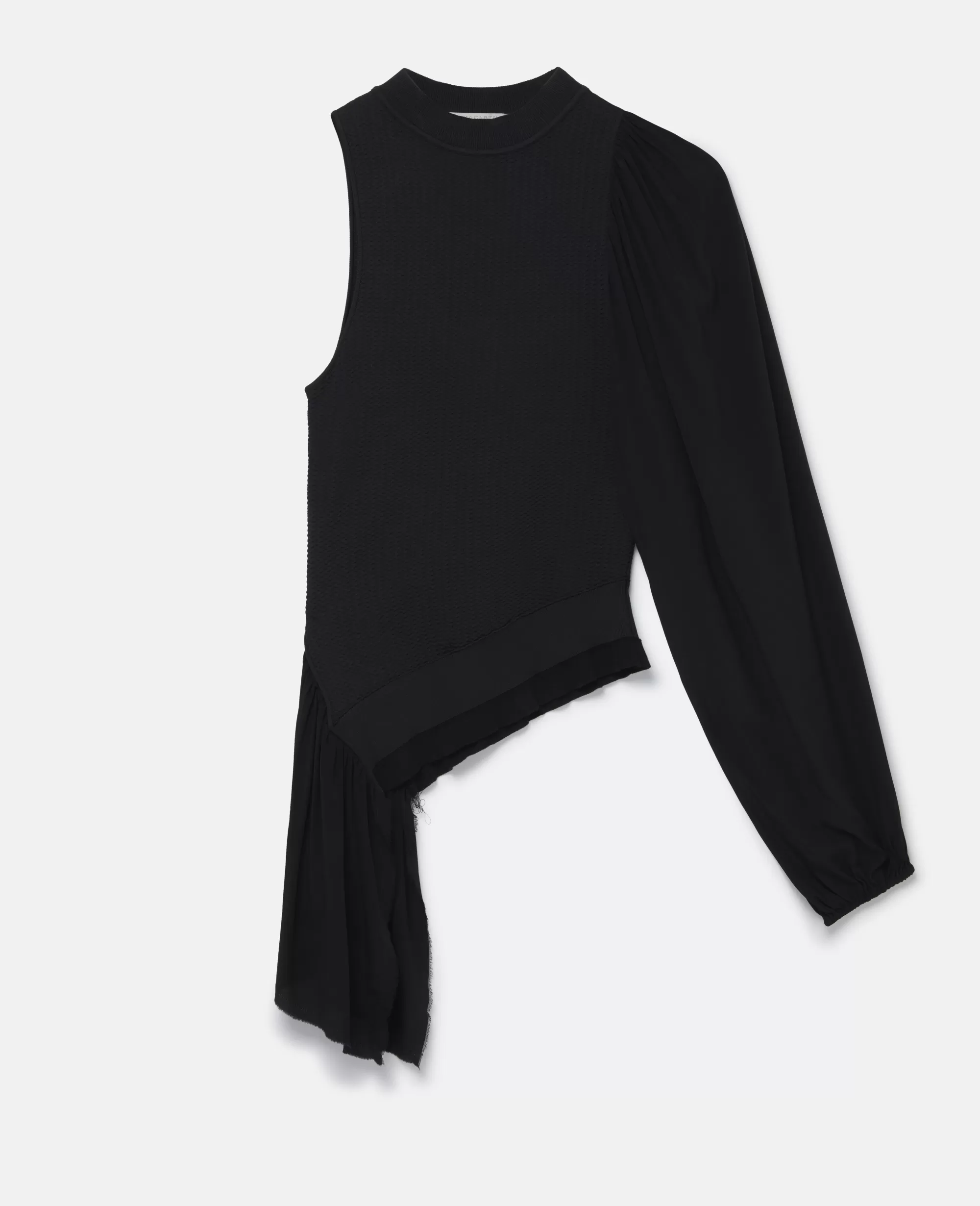 Donna Stella McCartney Camicie E Top>Top Con Maniche In Maglia A Coste In Seta