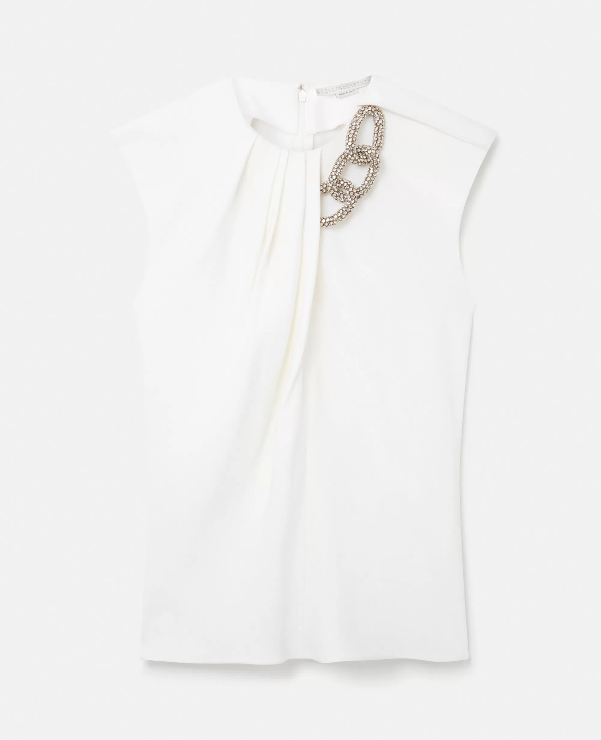 Donna Stella McCartney Camicie E Top>Top Senza Maniche Con Catena Di Cristalli Falabella