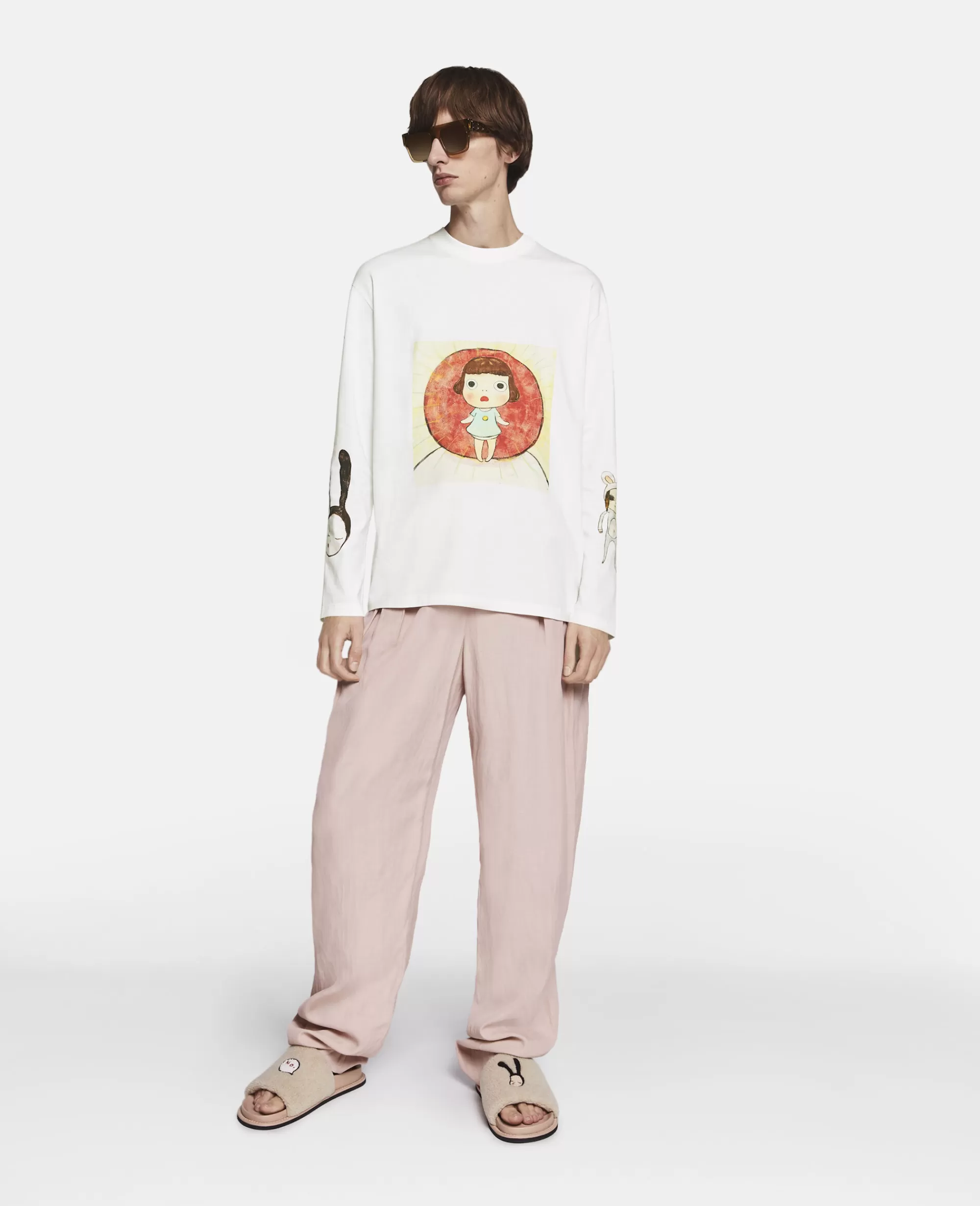 Unisex Stella McCartney T-Shirt>T-Shirt Con Stampa Lonesome Puppy