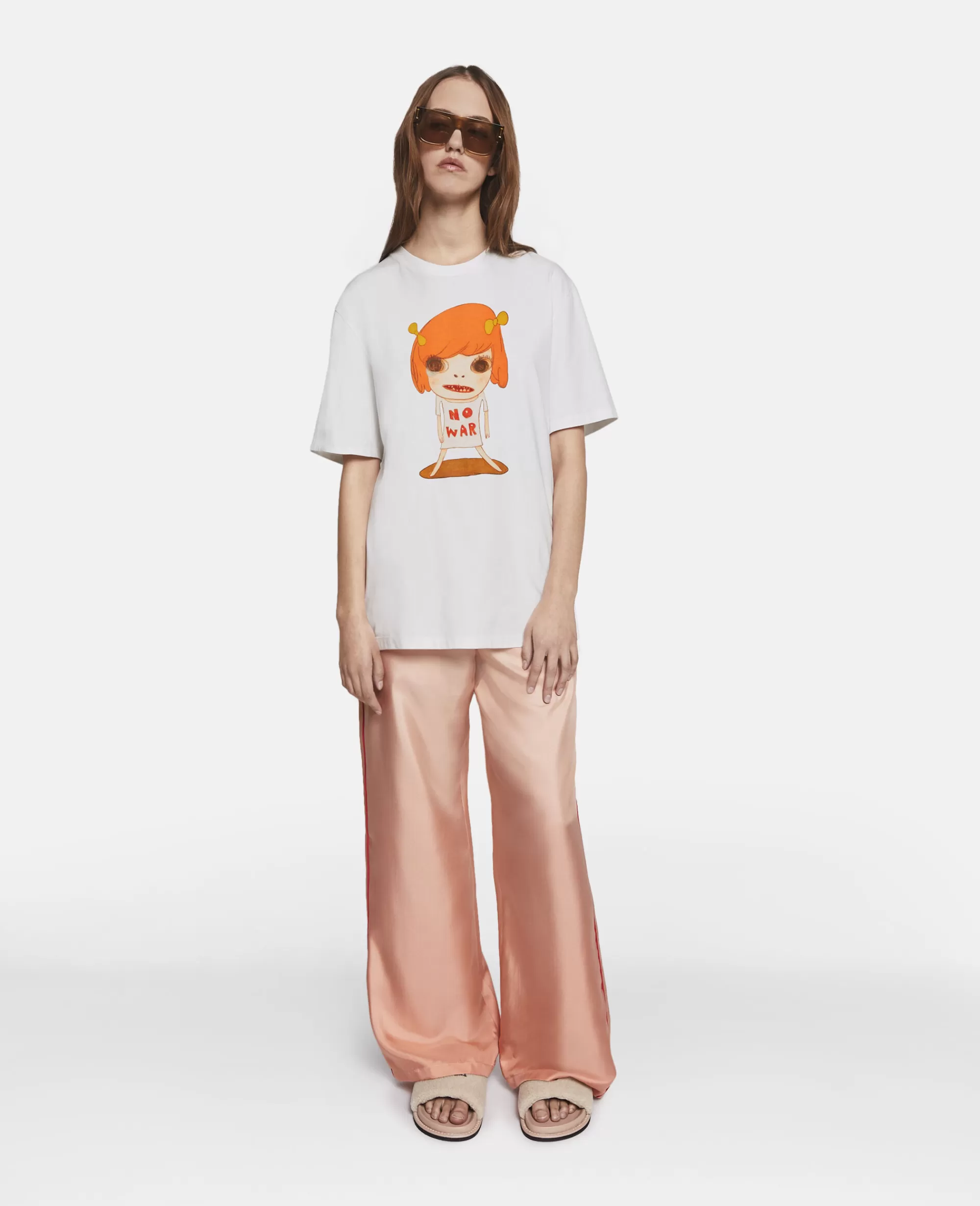 Unisex Stella McCartney T-Shirt>T-Shirt Con Stampa No War