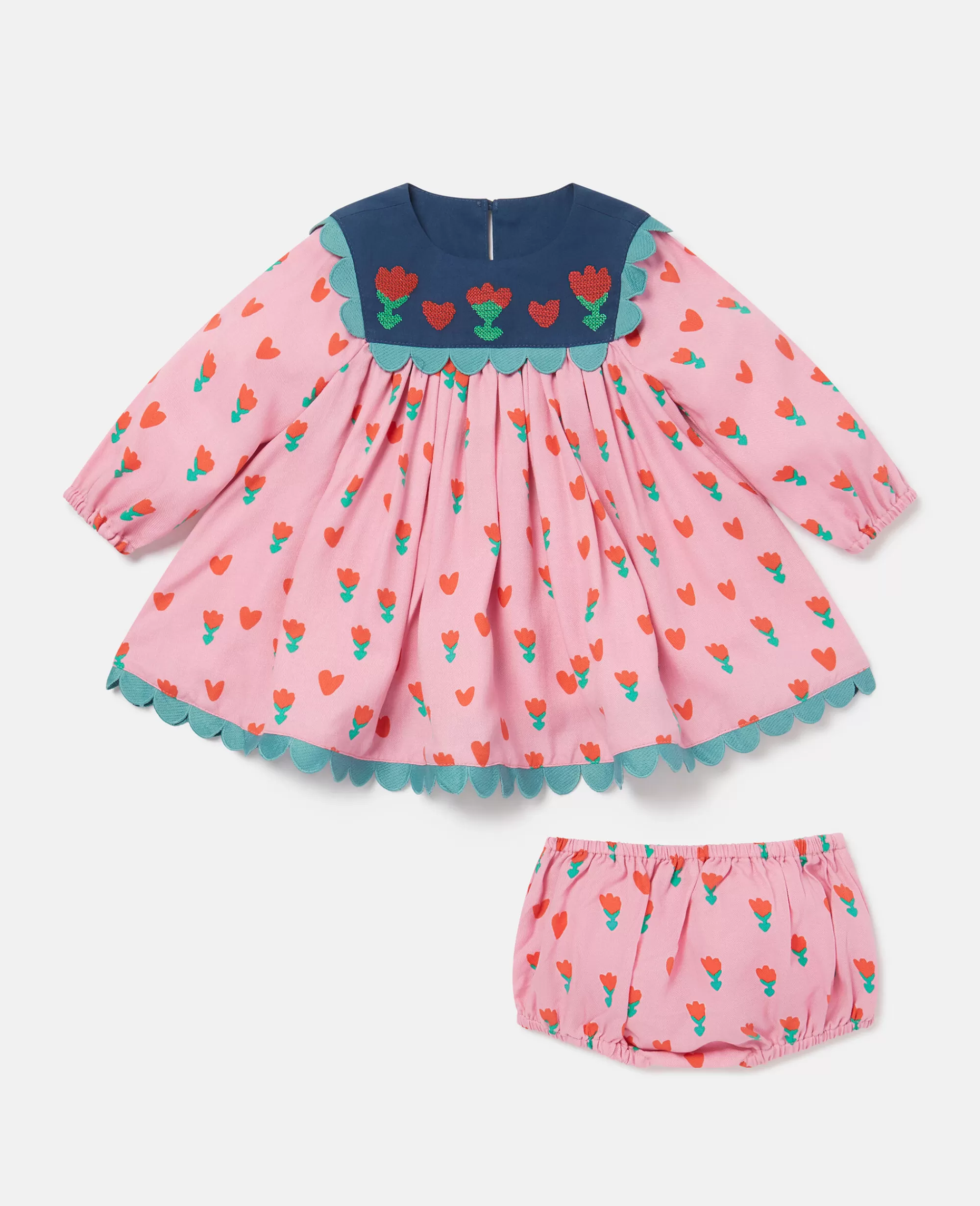 Bambini Stella McCartney Vestiti E Tutine>Tulip Print Dress And Bloomers Set