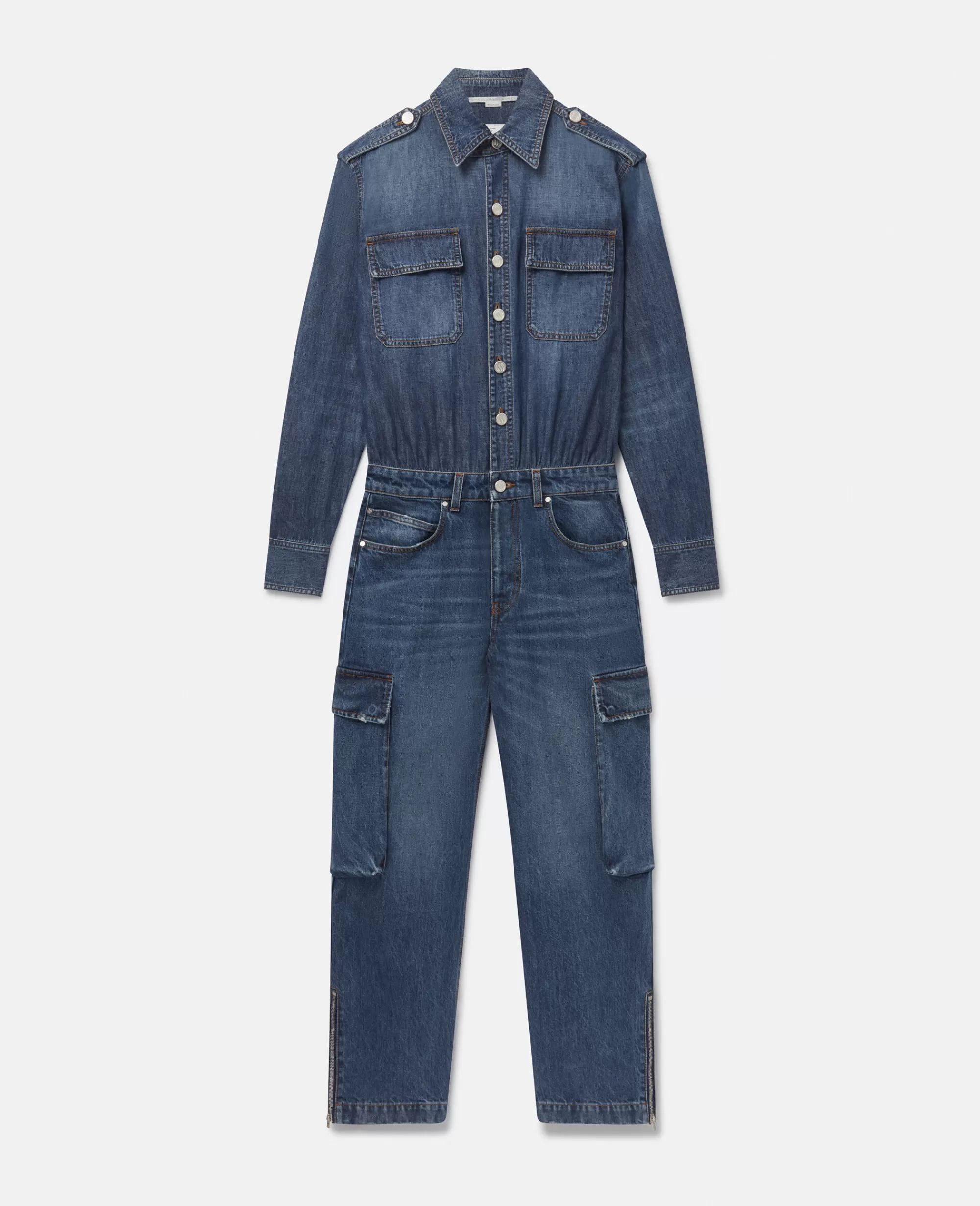 Donna Stella McCartney Denim>Tuta Cargo Lavaggio Vintage